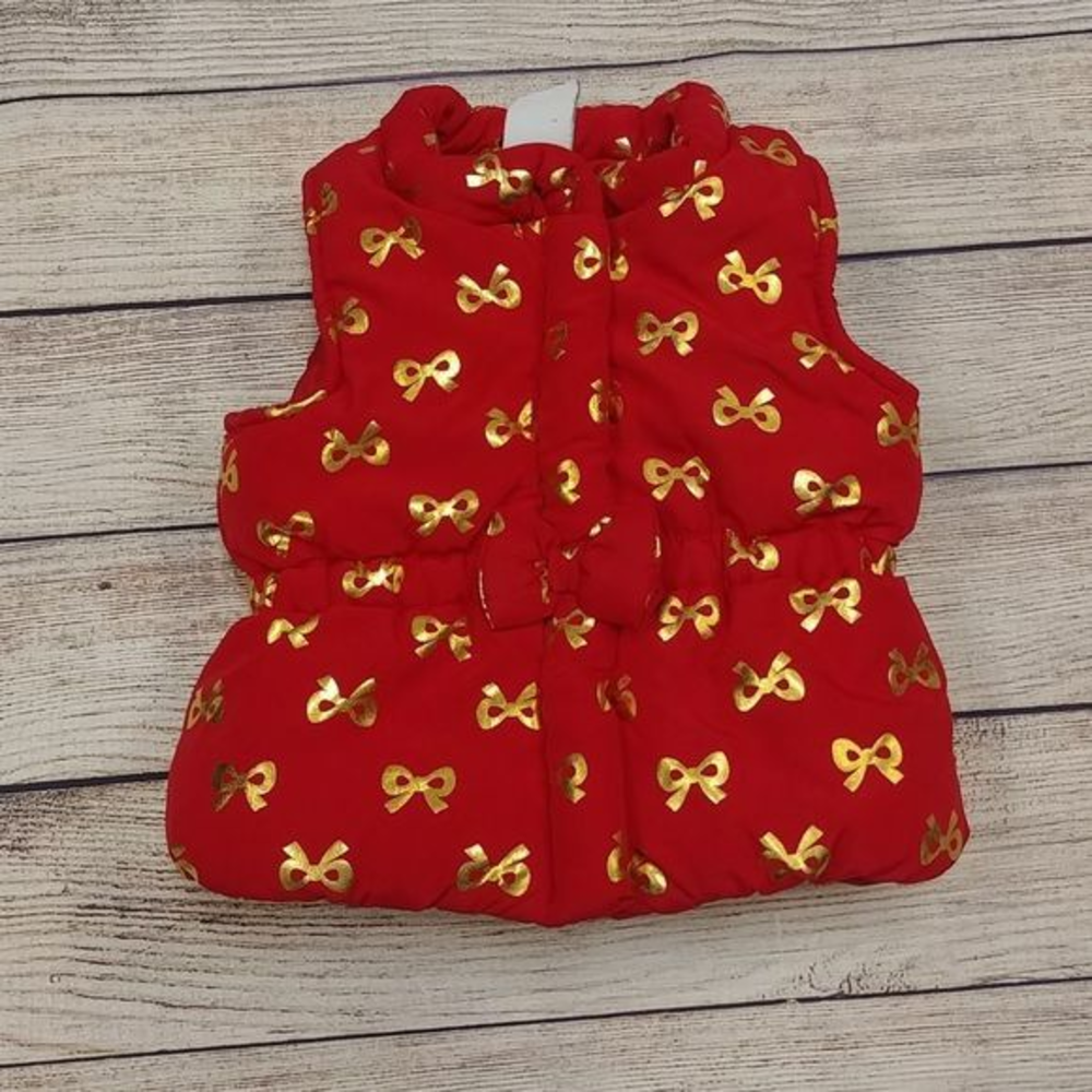 Healthtex Red Bow Puffer Vest‎